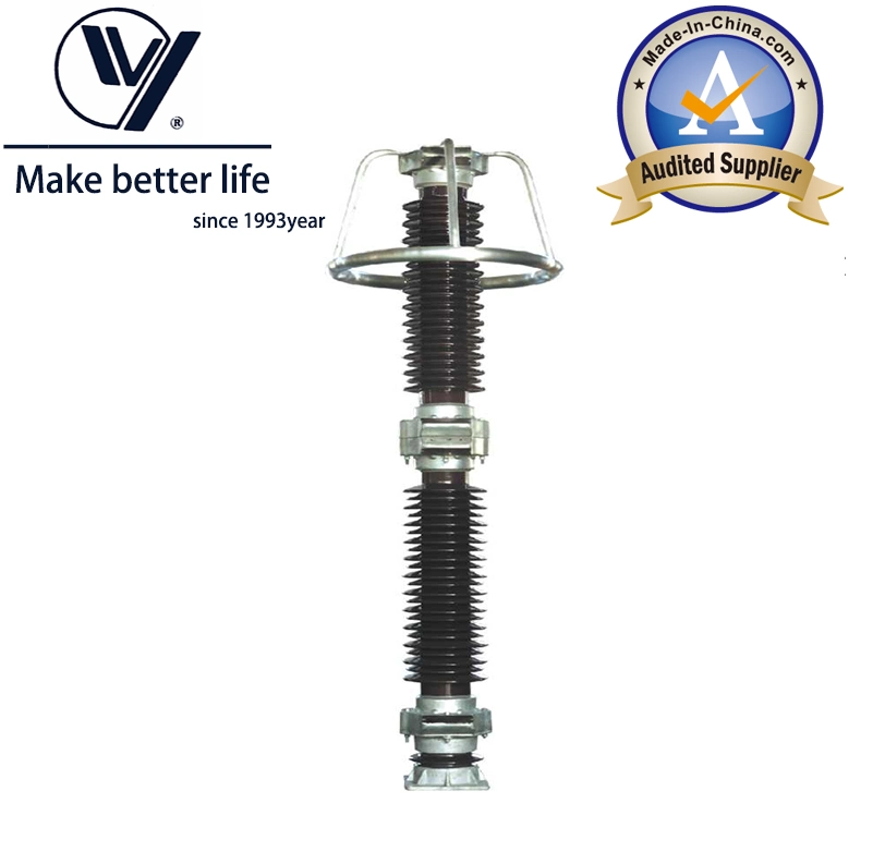 550kv AC System Ceramic Porcelain Gapless Metal-Oxide Lightning Surge Arrester (Y20W5-444)